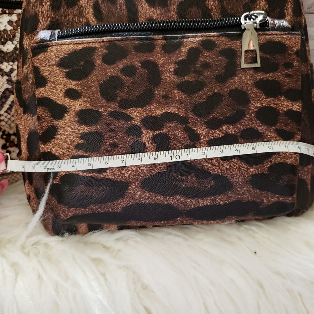 Leopard Print Backpack - Picture 2 of 3